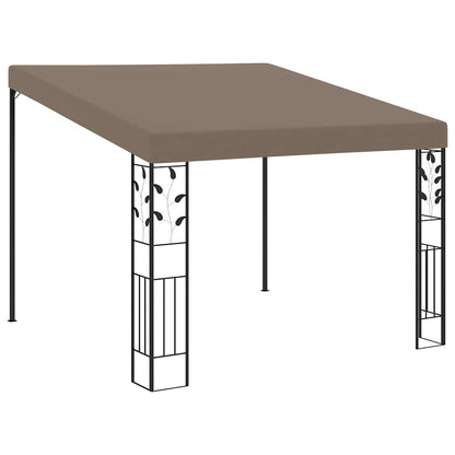 312265 vidaXL Wall-mounted Gazebo 3x3x2,5 m Taupe 1