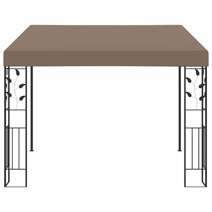 312265 vidaXL Wall-mounted Gazebo 3x3x2,5 m Taupe 2