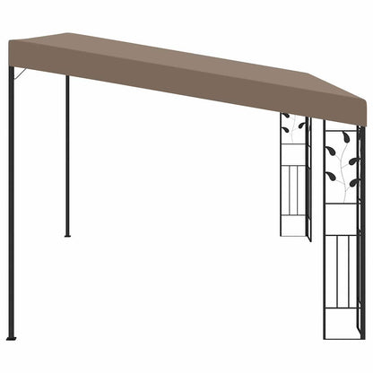 312266 vidaXL Wall-mounted Gazebo 4x3x2,5 m Taupe 4