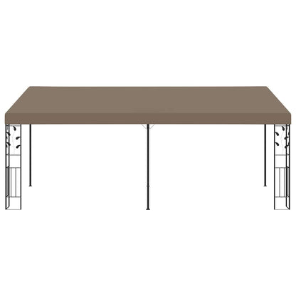 312267 vidaXL Wall-mounted Gazebo 6x3x2,5 m Taupe 2