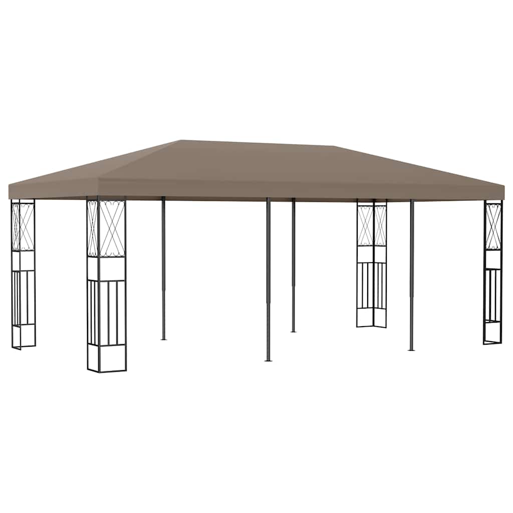 vidaXL Gazebo 6x3 m Taupe Fabric 1