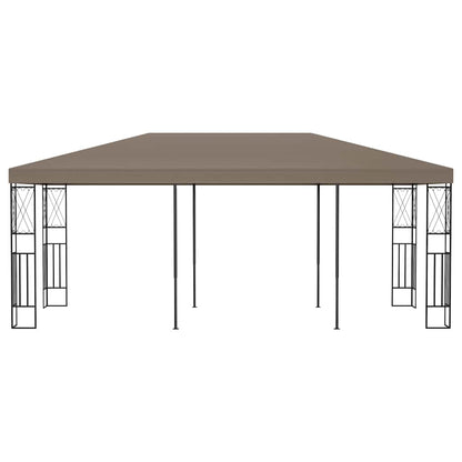 vidaXL Gazebo 6x3 m Taupe Fabric 2