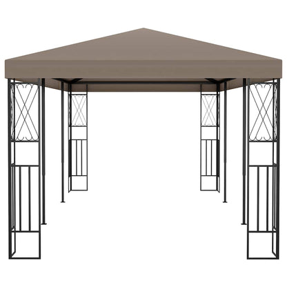vidaXL Gazebo 6x3 m Taupe Fabric 3