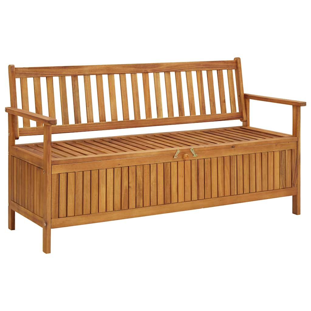 310280 vidaXL Garden Storage Bench 148 cm Solid Acacia Wood 1