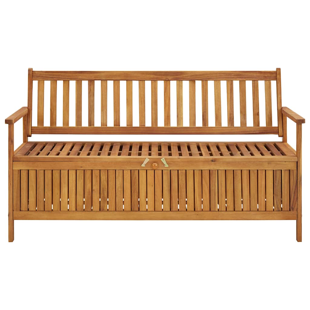 310280 vidaXL Garden Storage Bench 148 cm Solid Acacia Wood 2