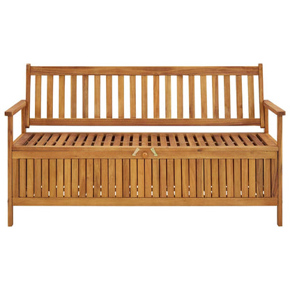 310280 vidaXL Garden Storage Bench 148 cm Solid Acacia Wood 2