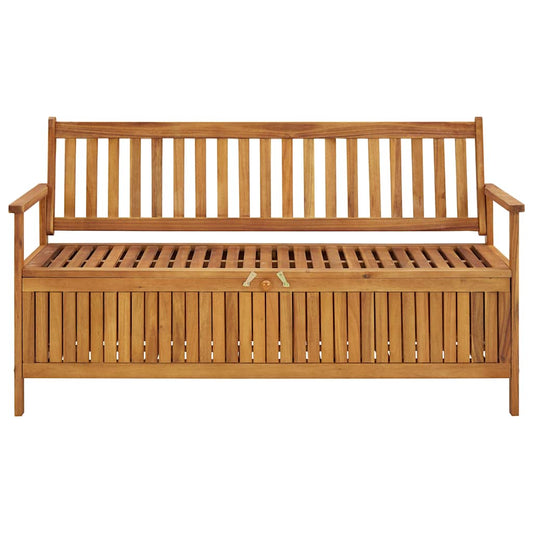 310280 vidaXL Garden Storage Bench 148 cm Solid Acacia Wood 2