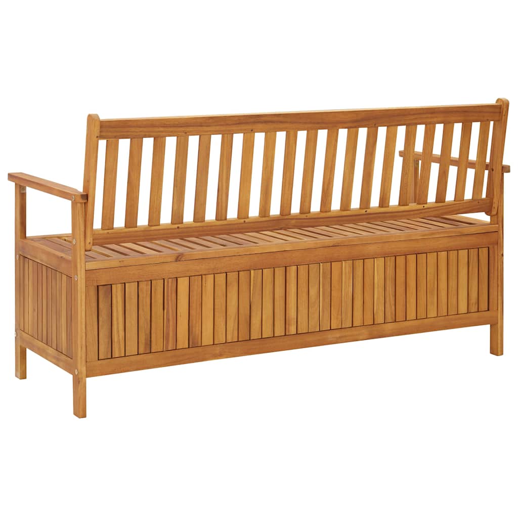 310280 vidaXL Garden Storage Bench 148 cm Solid Acacia Wood 4