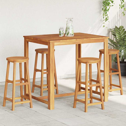 vidaXL Bar Stools Solid Acacia Wood