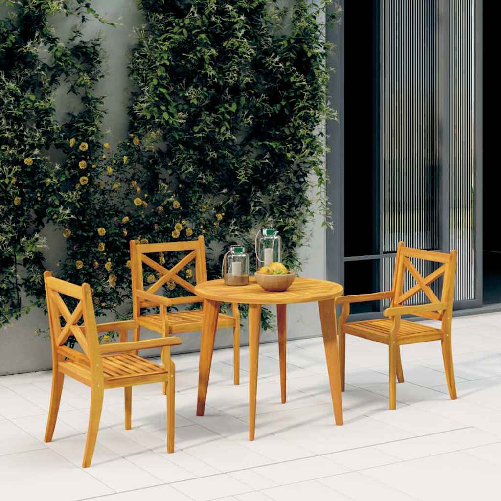 vidaXL Outdoor Dining Chairs Solid Wood Acacia