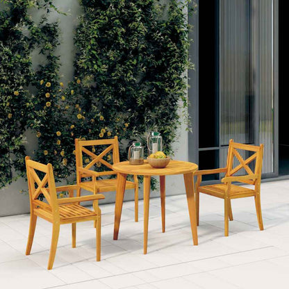 vidaXL Outdoor Dining Chairs Solid Wood Acacia