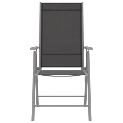 vidaXL Folding Chairs 6 pcs Textilene Black 3