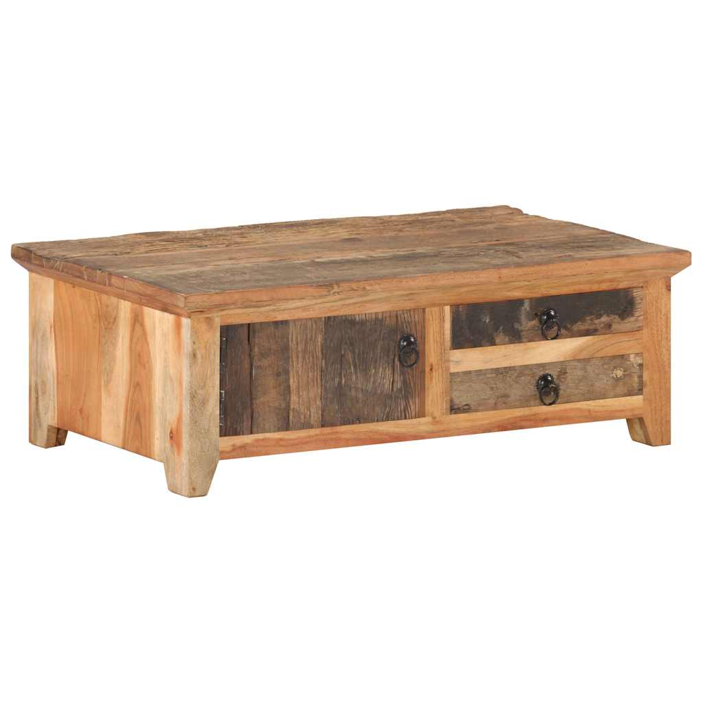 320384 vidaXL Coffee Table 90x50x31 cm Solid Reclaimed Wood 1