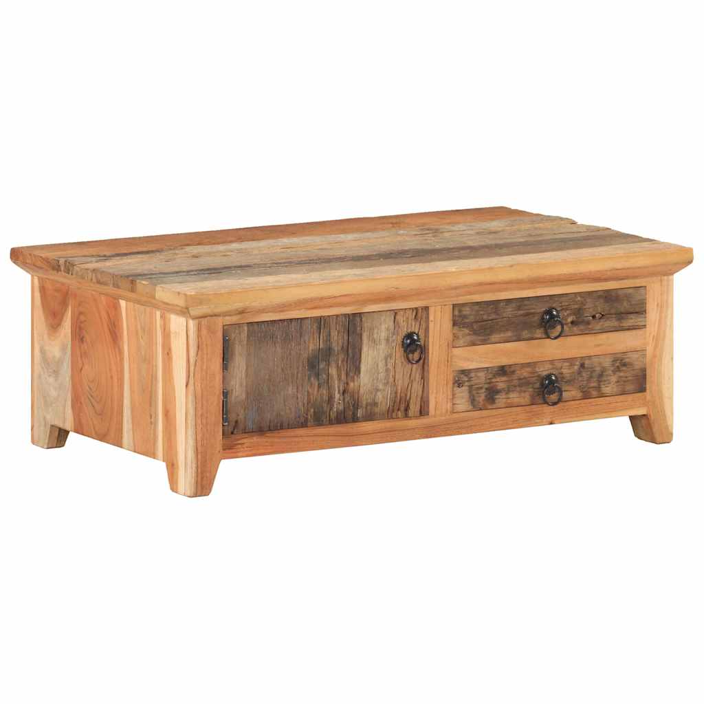 320384 vidaXL Coffee Table 90x50x31 cm Solid Reclaimed Wood 5