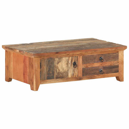 320384 vidaXL Coffee Table 90x50x31 cm Solid Reclaimed Wood 6
