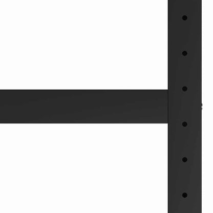 Work Bench Frame Metal Black and Red 150 cm 57 cm