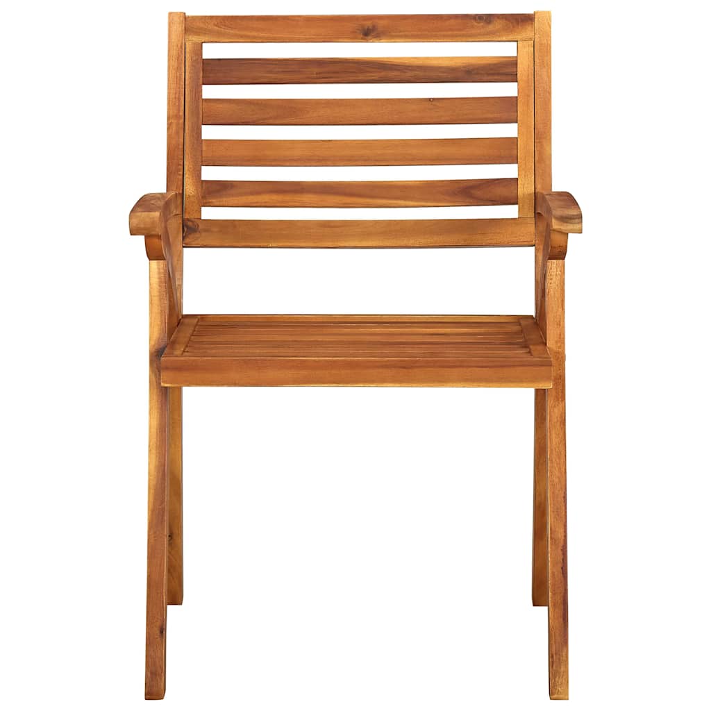 310630 vidaXL Garden Chairs 3 pcs Solid Acacia Wood 2