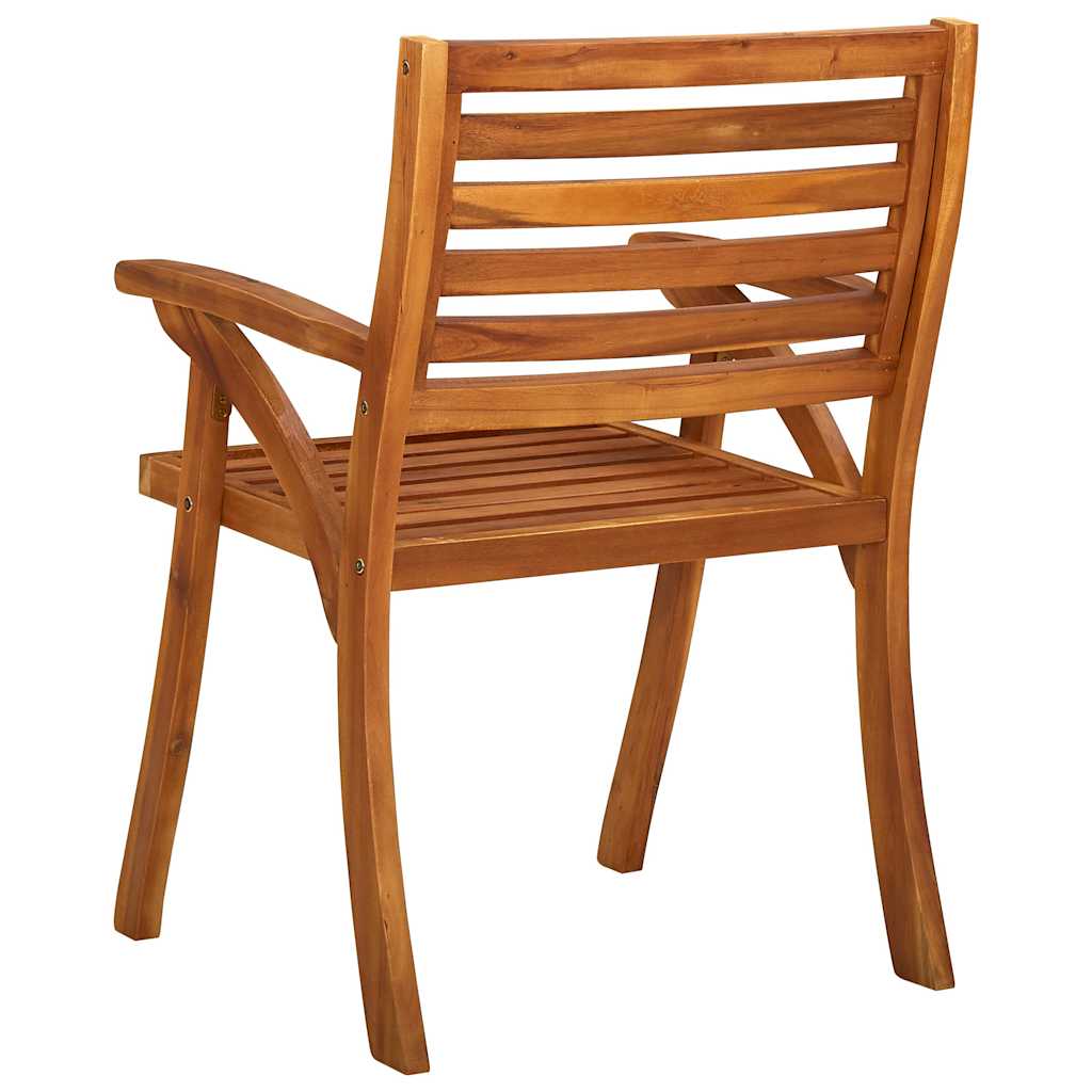 310630 vidaXL Garden Chairs 3 pcs Solid Acacia Wood 5