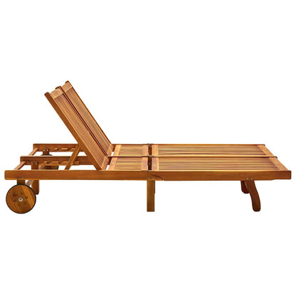 311873 vidaXL 2-Person Sun Lounger Solid Acacia Wood 4