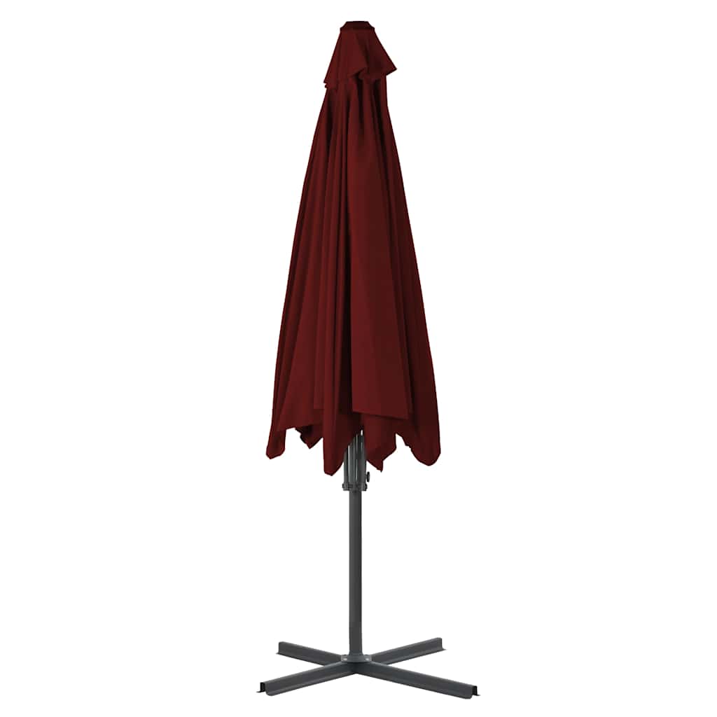Outdoor Parasol with Steel Pole 300 cm Red