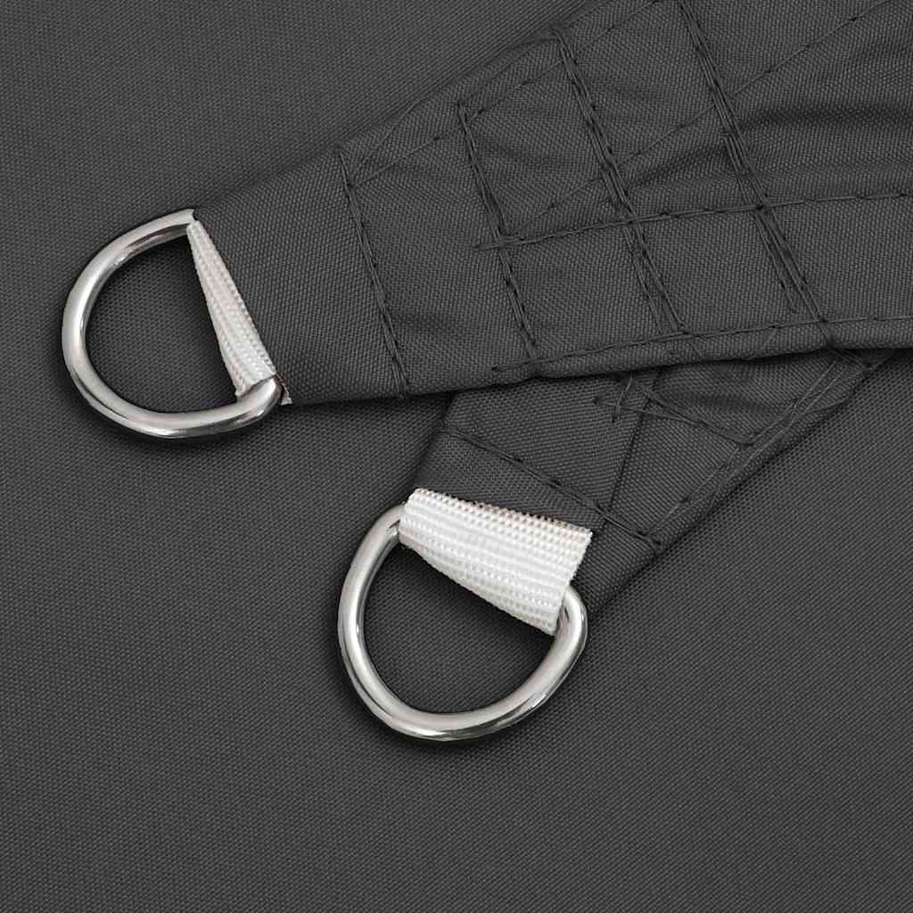 Sunshade Sail Oxford Fabric Square 5x5 m Anthracite