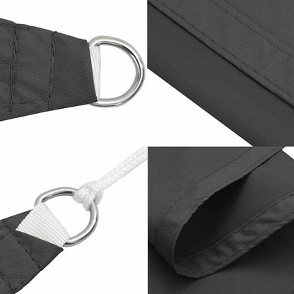 Sunshade Sail Oxford Fabric Square 5x5 m Anthracite