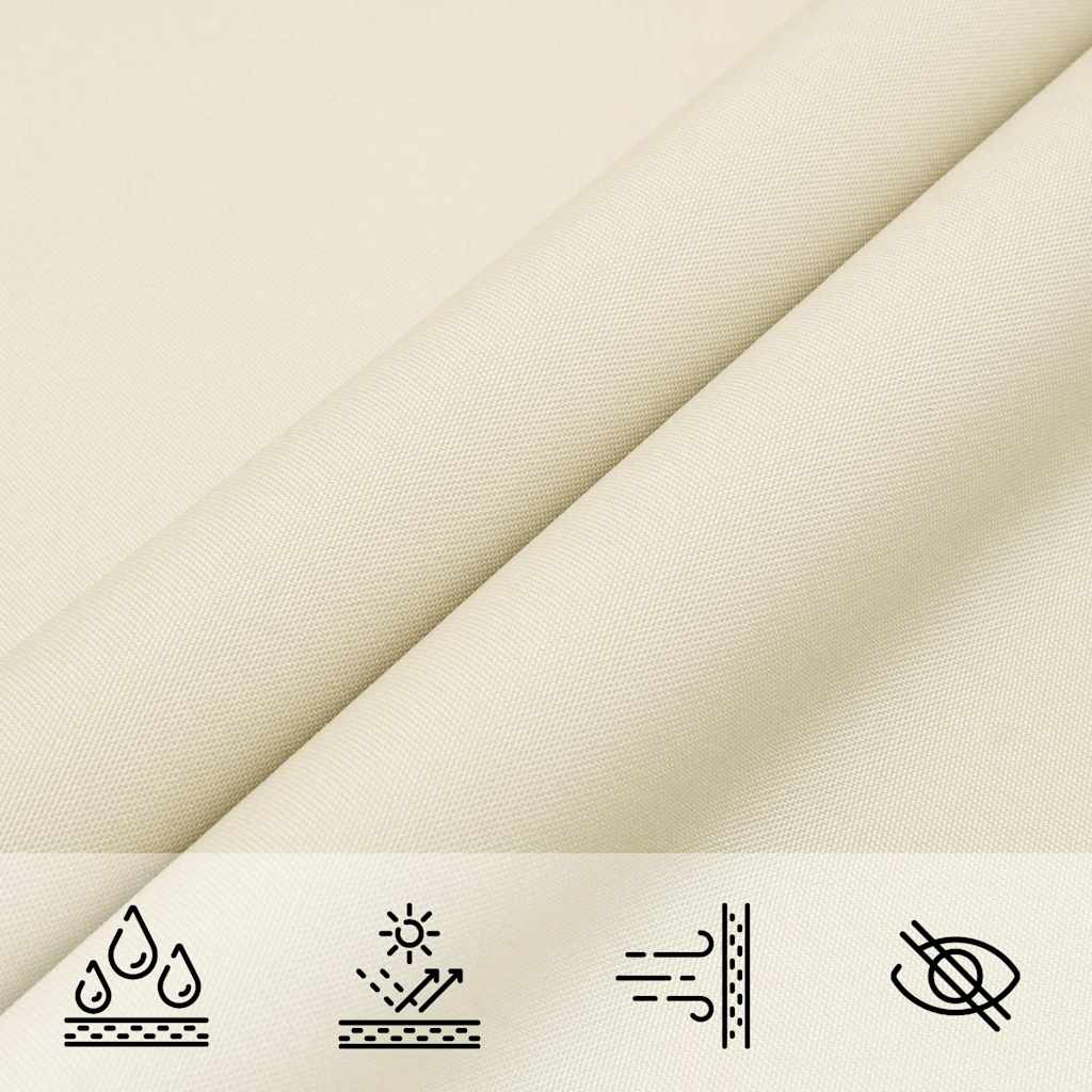 Sunshade Sail Oxford Fabric Square 6x6 m Cream