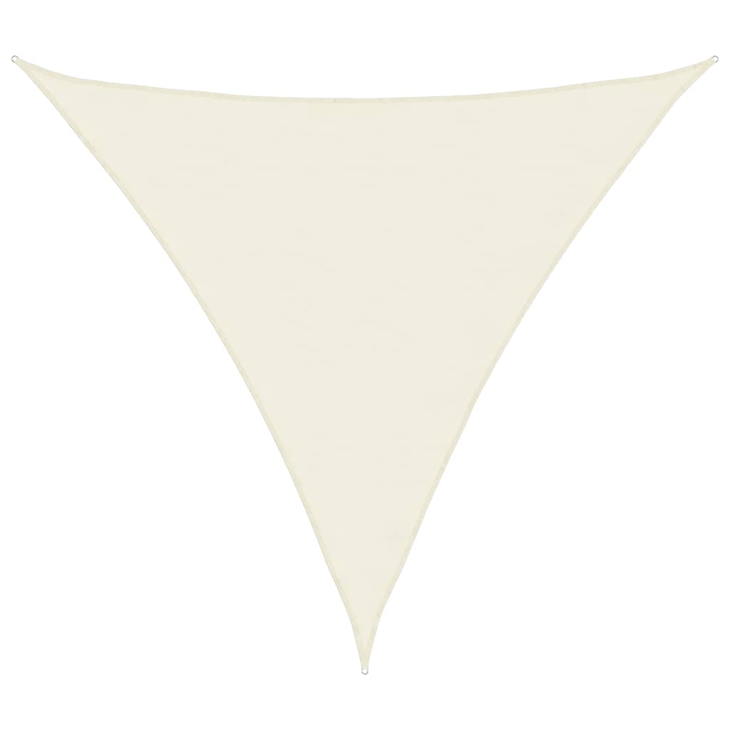 Sunshade Sail Oxford Fabric Triangular 6x6x6 m Cream