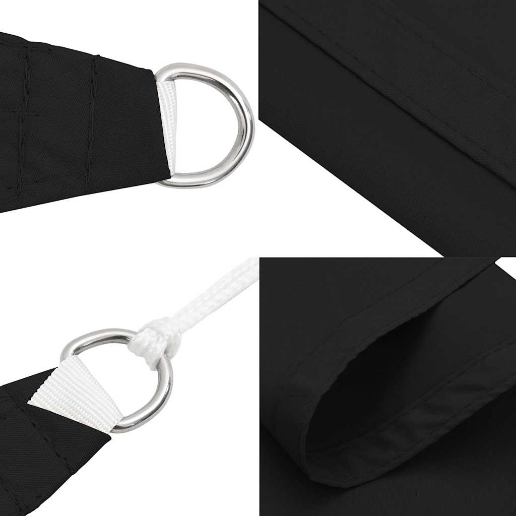 Sunshade Sail Oxford Fabric Rectangular 5x8 m Black