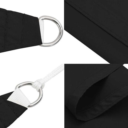 Sunshade Sail Oxford Fabric Triangular 5x7x7 m Black