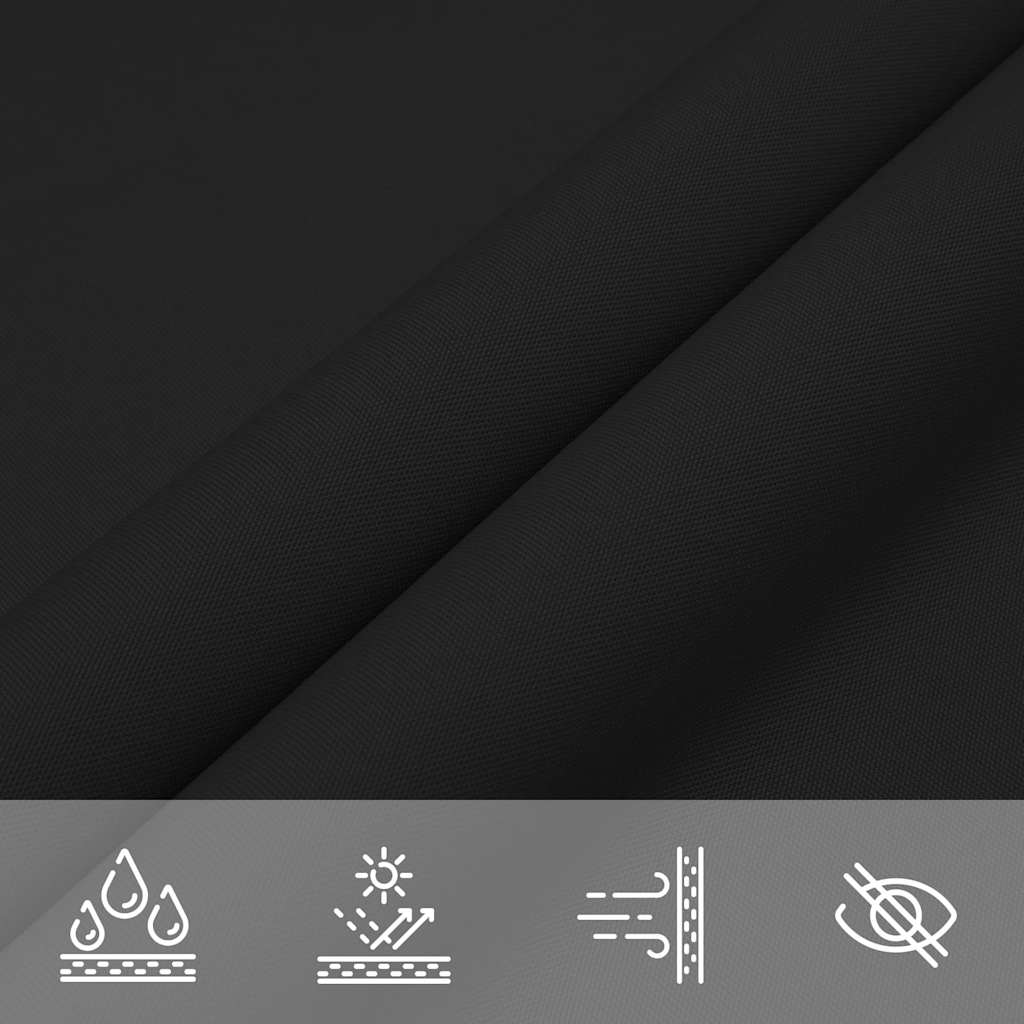 Sunshade Sail Oxford Fabric Triangular 5x7x7 m Black