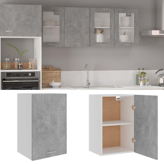 Hanging Cabinet "Lyon" 39.5x31x60 cm Concrete Grey 1x hanging cabinet (1 door) 40 cm wide 60 cm high