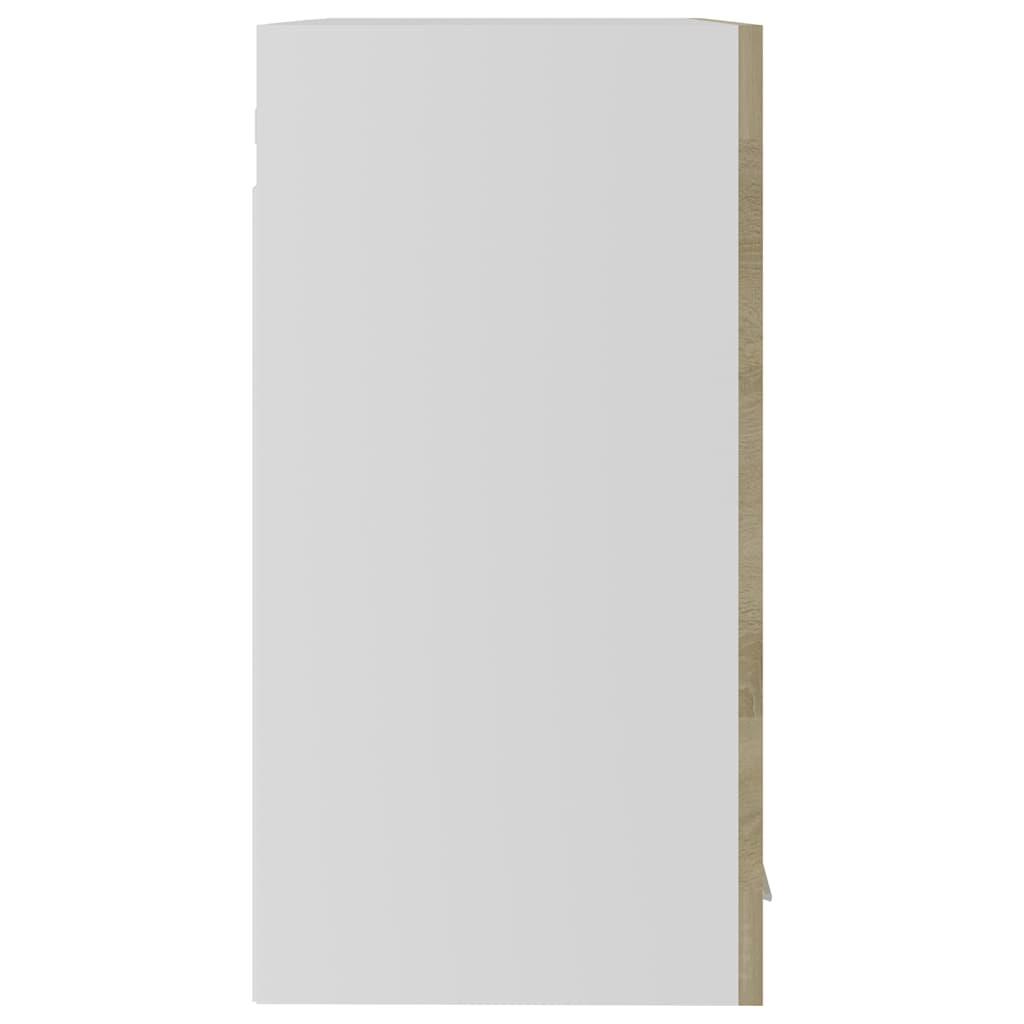 Hanging Glass Cabinet "Lyon" 40x31x60 cm Sonoma Oak 1x hanging glass cabinet (2 doors) 60 cm wide 60 cm high