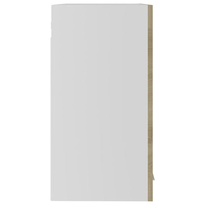 Hanging Glass Cabinet "Lyon" 40x31x60 cm Sonoma Oak 1x hanging glass cabinet (2 doors) 60 cm wide 60 cm high