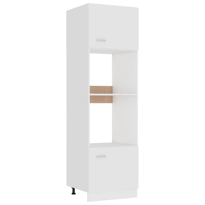 802546 vidaXL Microwave Cabinet "Lyon" White 60x57x207 cm Engineered Wood 2