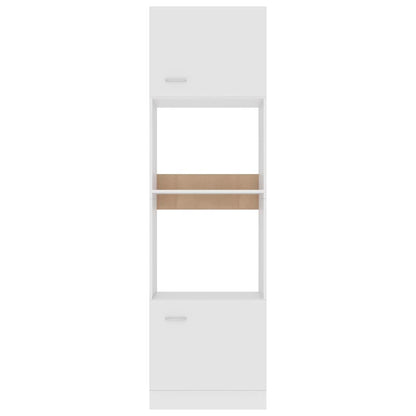 802546 vidaXL Microwave Cabinet "Lyon" White 60x57x207 cm Engineered Wood 3