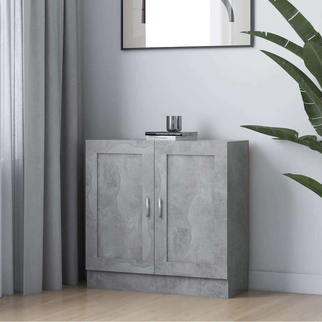 Book Cabinet 82.5x30.5x80 cm Engineered Wood Concrete grey