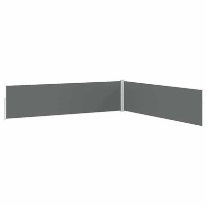 Patio Retractable Side Awning 170x1200 cm Anthracite
