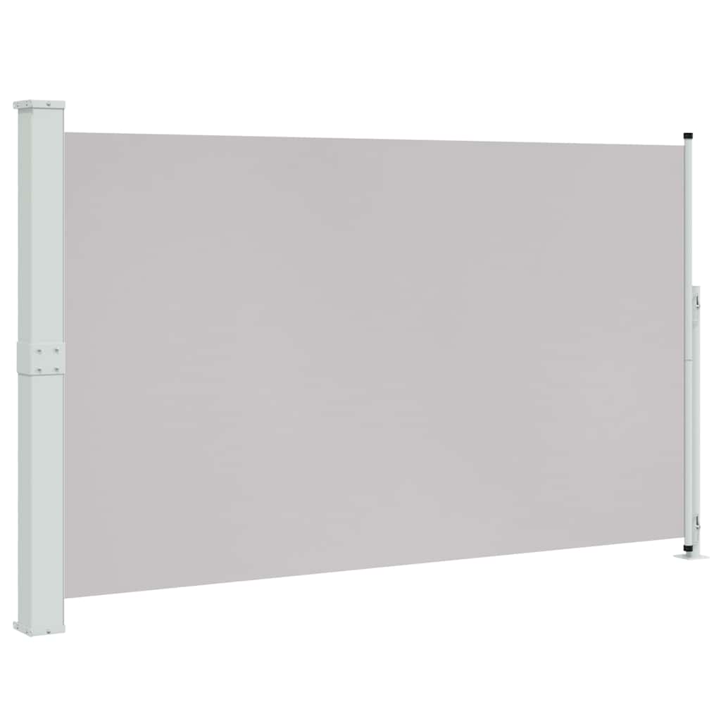 Patio Retractable Side Awning 180x314 cm Drop 300 cm Grey