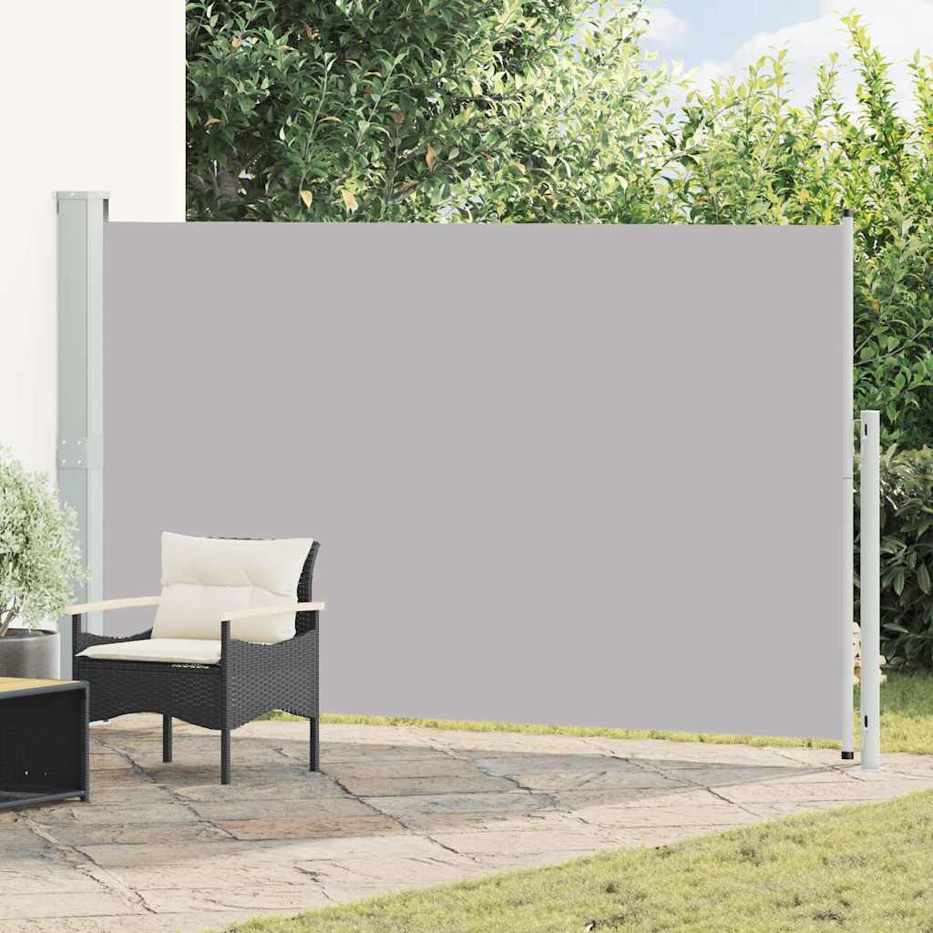 Patio Retractable Side Awning 180x314 cm Drop 300 cm Grey