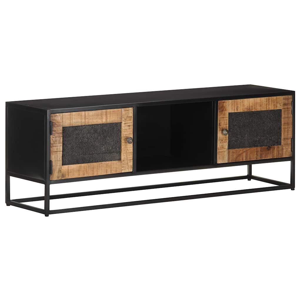 323148 vidaXL TV Cabinet 120x30x40 cm Rough Mango Wood 1