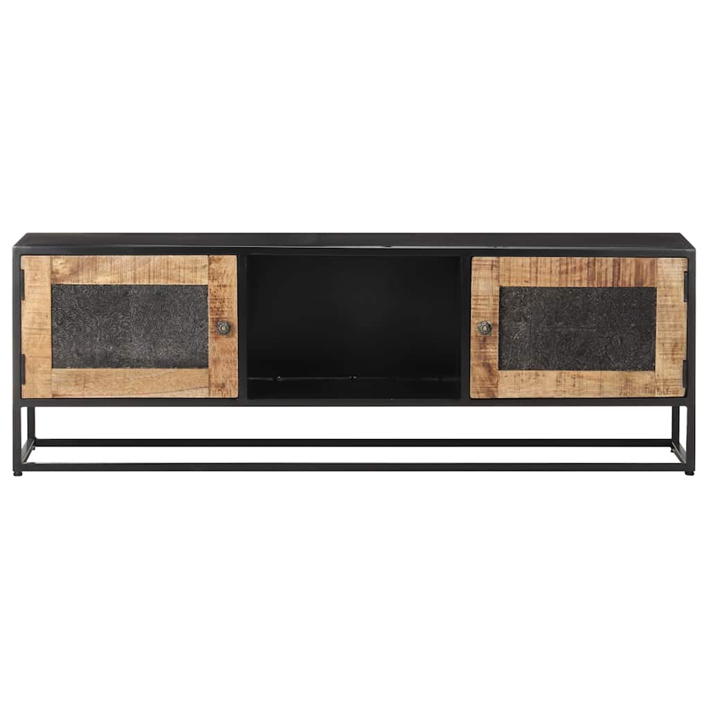 323148 vidaXL TV Cabinet 120x30x40 cm Rough Mango Wood 2