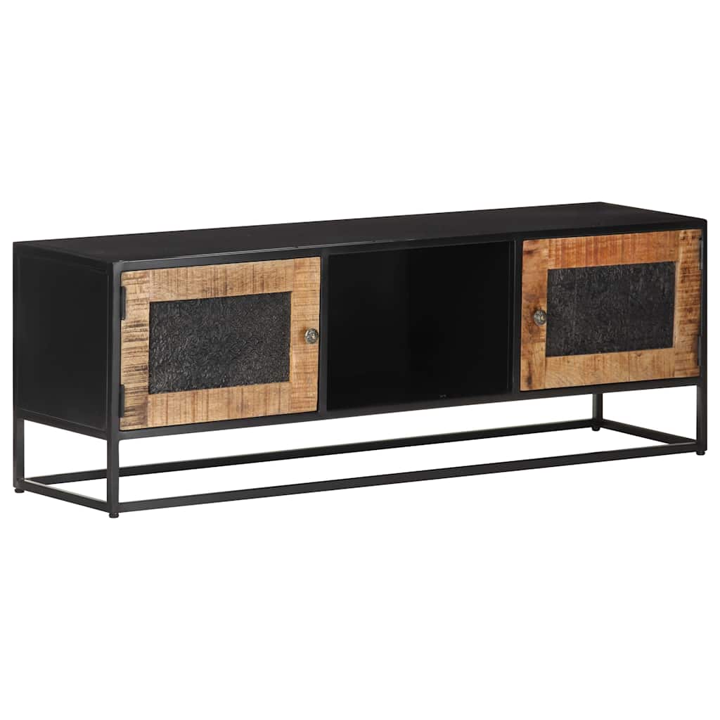 323148 vidaXL TV Cabinet 120x30x40 cm Rough Mango Wood 4
