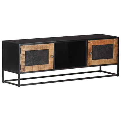 323148 vidaXL TV Cabinet 120x30x40 cm Rough Mango Wood 4