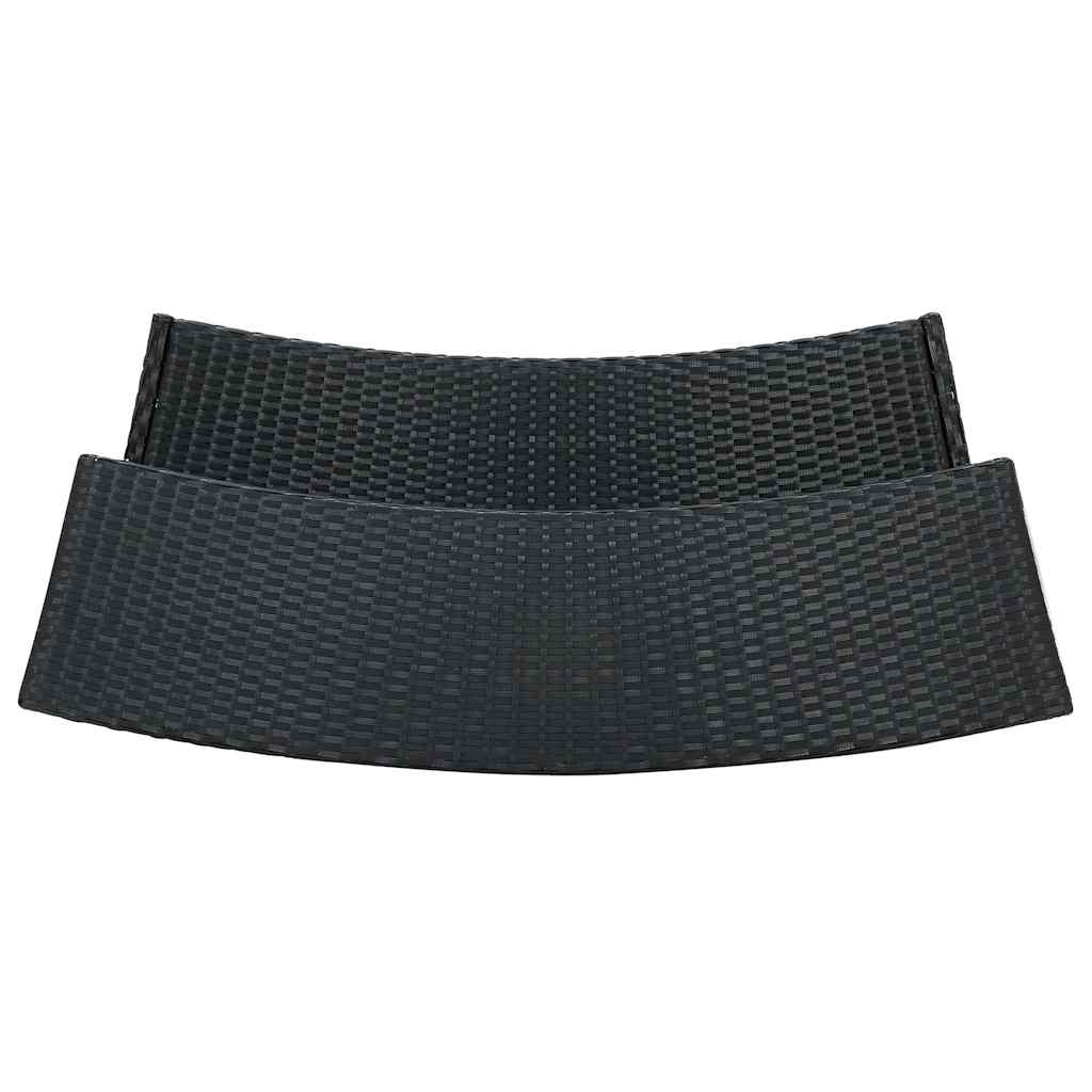 vidaXL Bar Table | Black | PE rattan | Standard |  Tough  | Bar Table 5