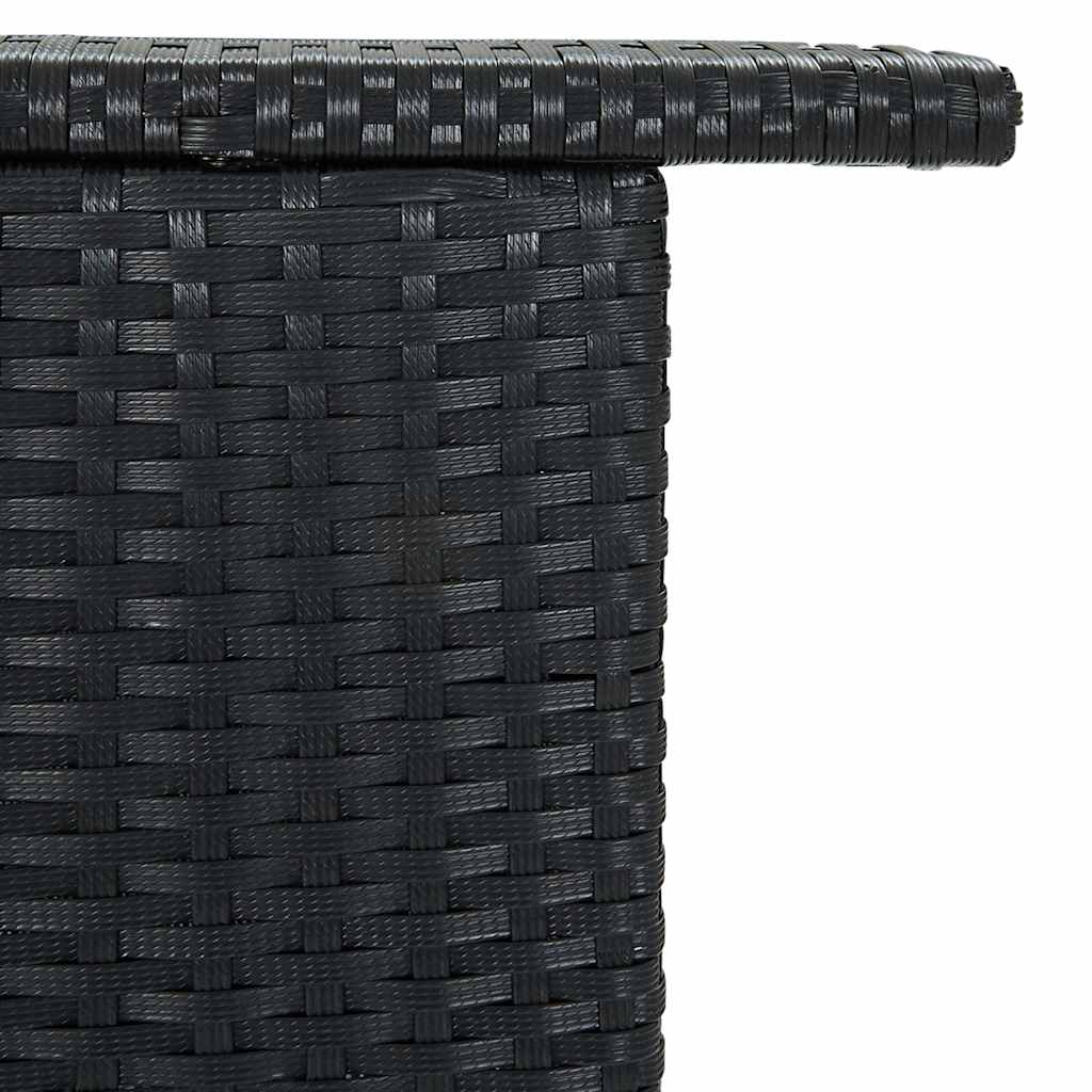 vidaXL Bar Table | Black | PE rattan | Standard |  Tough  | Bar Table 6