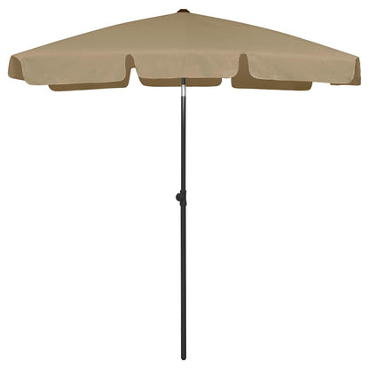 Beach Parasol Taupe 180 cm 120 cm