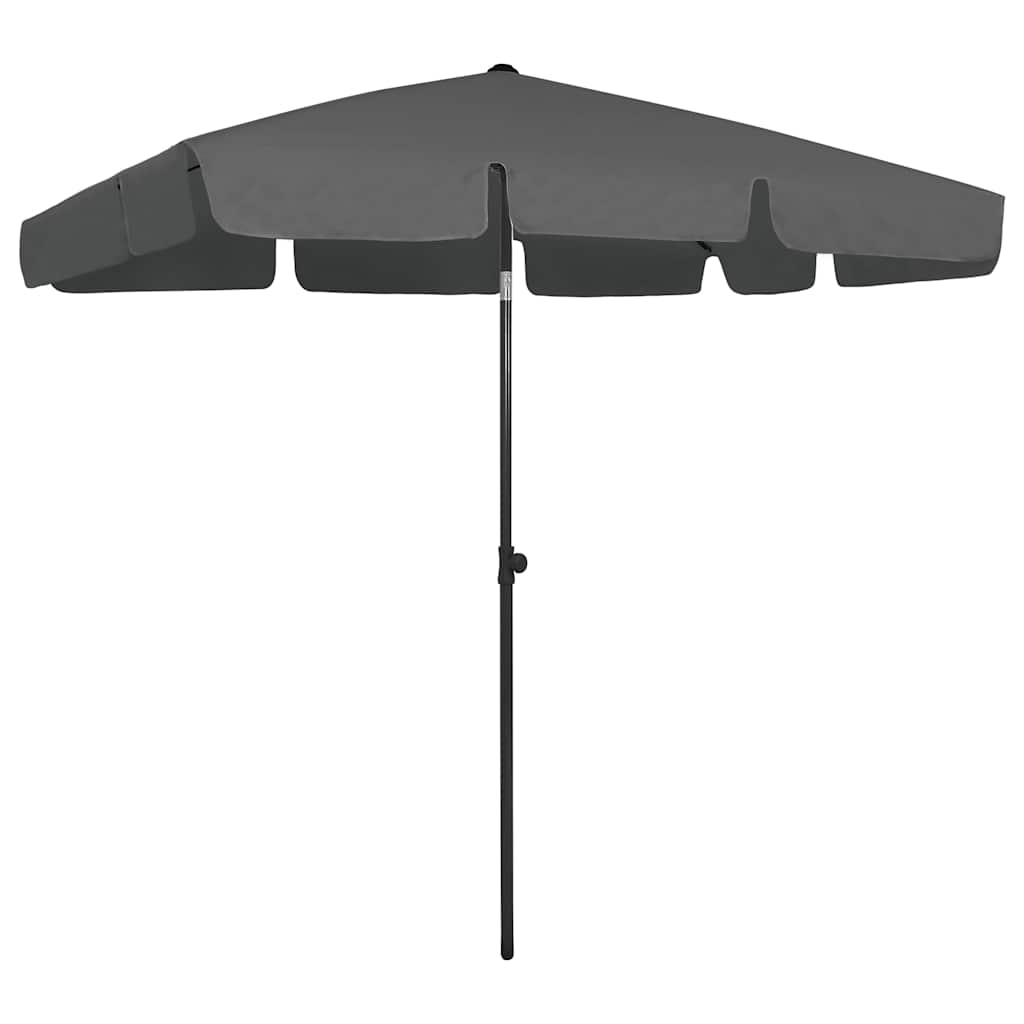 Beach Parasol Anthracite 200 cm 125 cm