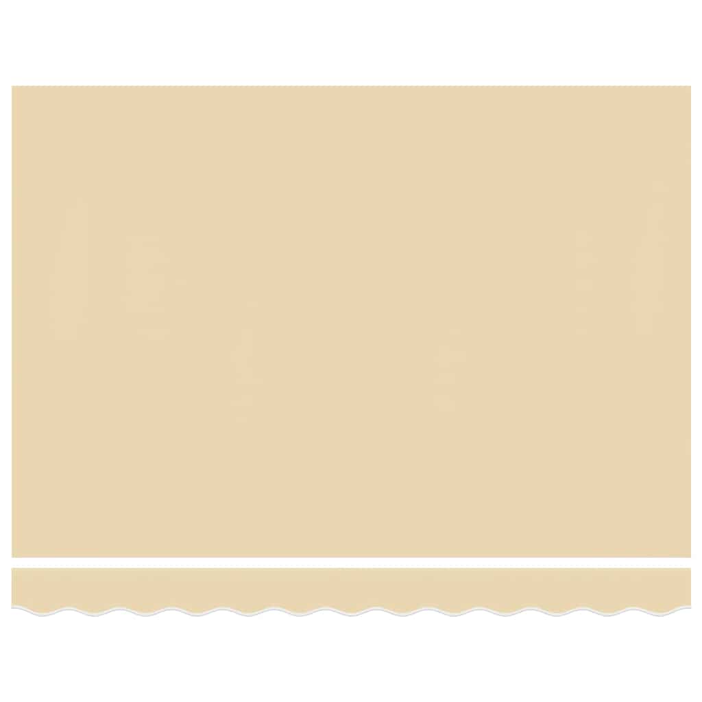 Awning Replacement Fabric 500x350 cm Polyester Drop 3.5 m Width 5 m Cream