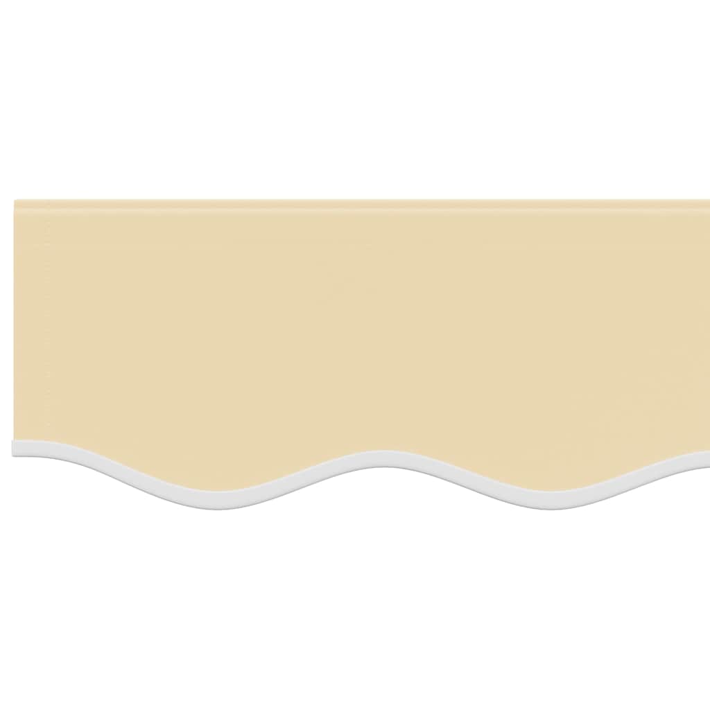 Awning Replacement Fabric 500x350 cm Polyester Drop 3.5 m Width 5 m Cream